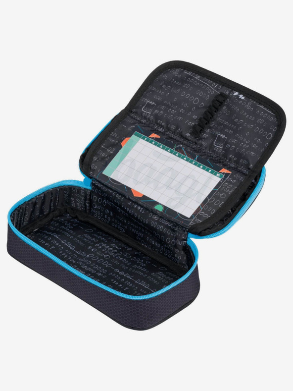 BAAGL  Fekete 3 szett skate bluelight: hátizsák, tolltartó, táska Baagl