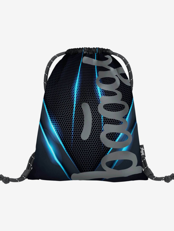 BAAGL  Fekete 3 szett skate bluelight: hátizsák, tolltartó, táska Baagl