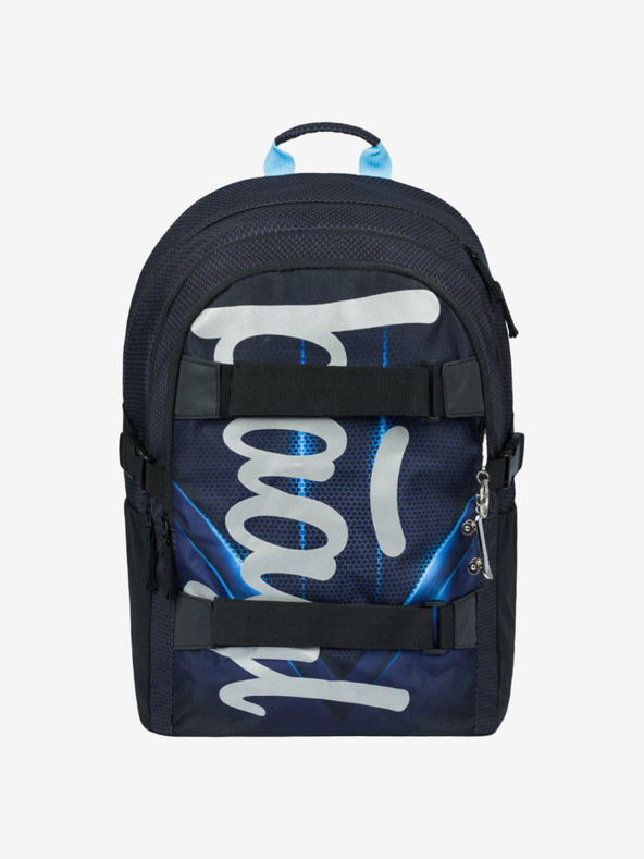 BAAGL  Fekete 3 szett skate bluelight: hátizsák, tolltartó, táska Baagl