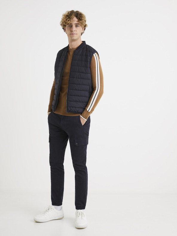 Celio Barna gyapjú pulóver Celio Veritas