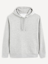 Celio Szürke férfi alap kapucnis pulóver Celio