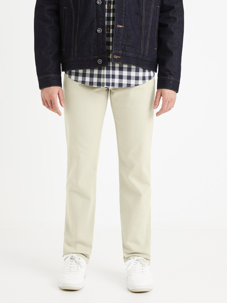 Celio Krém Férfi nadrág Celio Vopry1