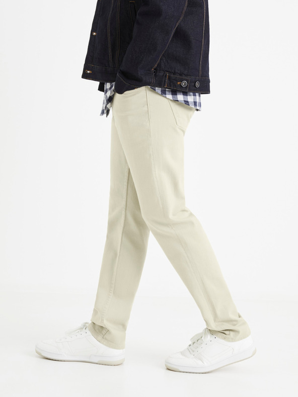 Celio Krém Férfi nadrág Celio Vopry1