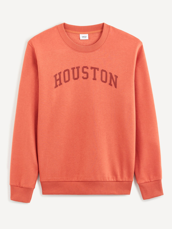 Celio Narancssárga férfi pulóver Celio Beprice felirattal