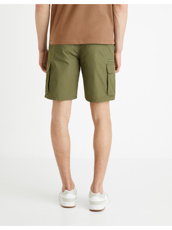 Celio Khaki színű férfi rövidnadrág Celio Fostopbm