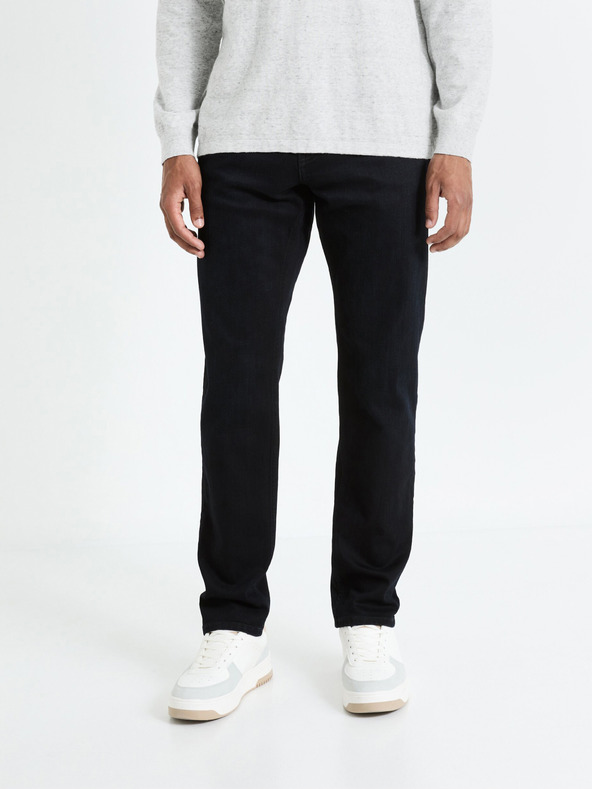 Celio Fekete férfi egyenes szabású farmernadrág Celio Fobody15