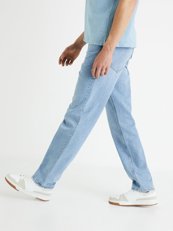 Celio Világoskék férfi egyenes szabású farmer Celio Foloose