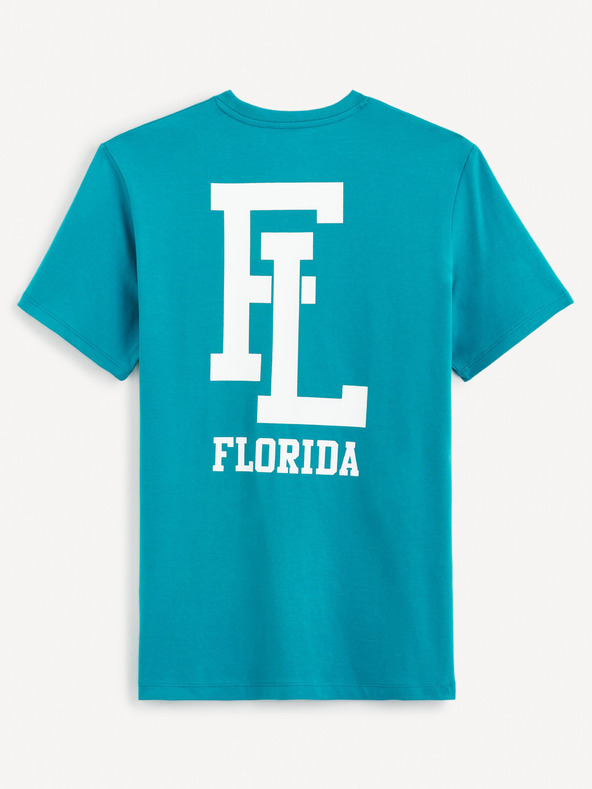 Celio Kék férfi póló Celio Gexflov