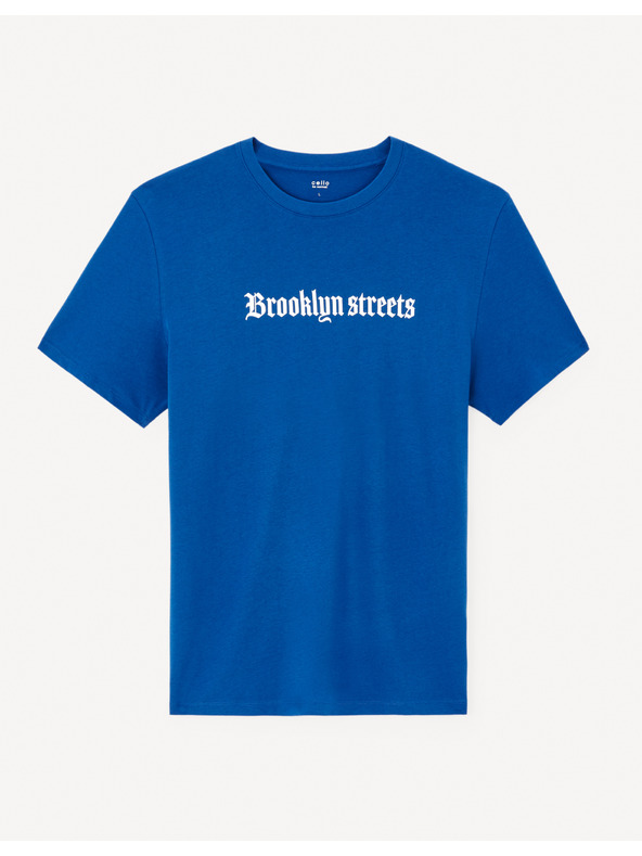 Celio Kék férfi póló Celio Jedark