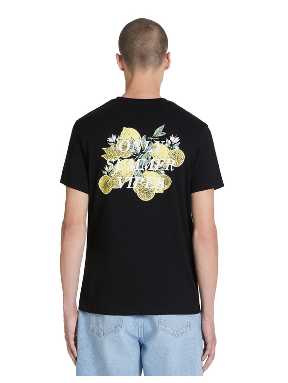 Celio Fekete férfi póló Celio Jelime