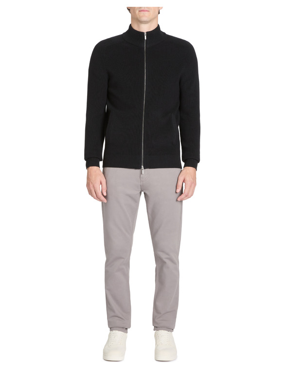 Celio Fekete férfi cipzáras kardigán Celio Jipyspooky