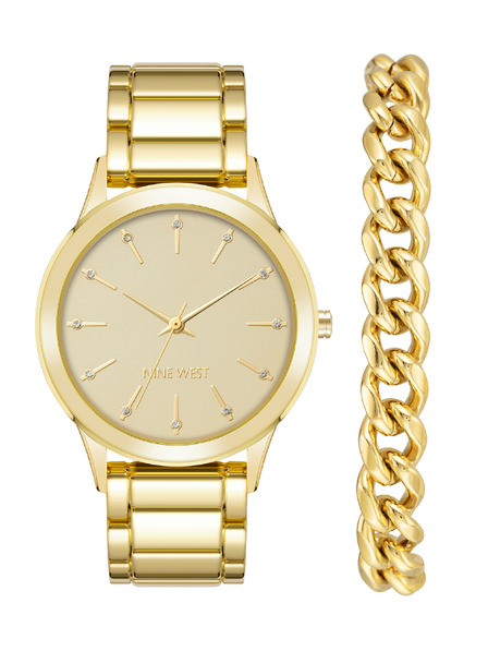 Nine West	 Nine West női óra és karkötő ajándékszett NW/2770GPST