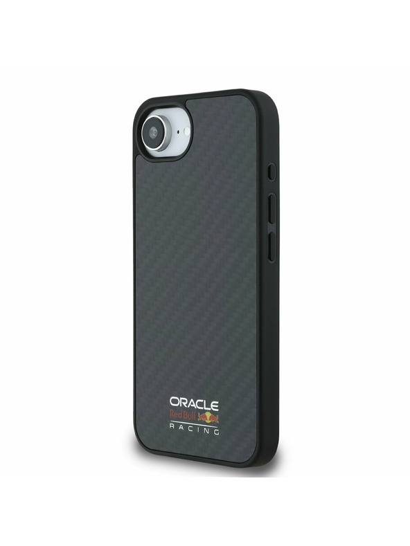 Oracle Red Bull Racing Red Bull Karbon Fényes Logós MagSafe Hátlap iPhone 16e Black