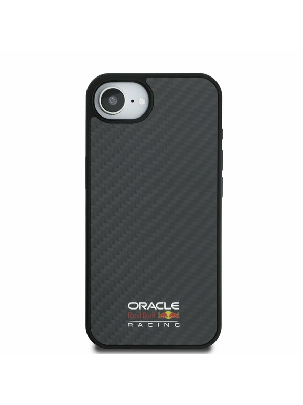 Oracle Red Bull Racing Red Bull Karbon Fényes Logós MagSafe Hátlap iPhone 16e Black