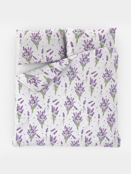 Kvalitex Provence Collection pamut francia ágynemű 220x200, 70x90 cm LEVENDULA lila Kvalitex