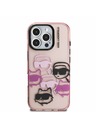Karl Lagerfeld Karl Lagerfeld IML Multi K&CH Heads Hátlap iPhone 16 Pro Max Pink