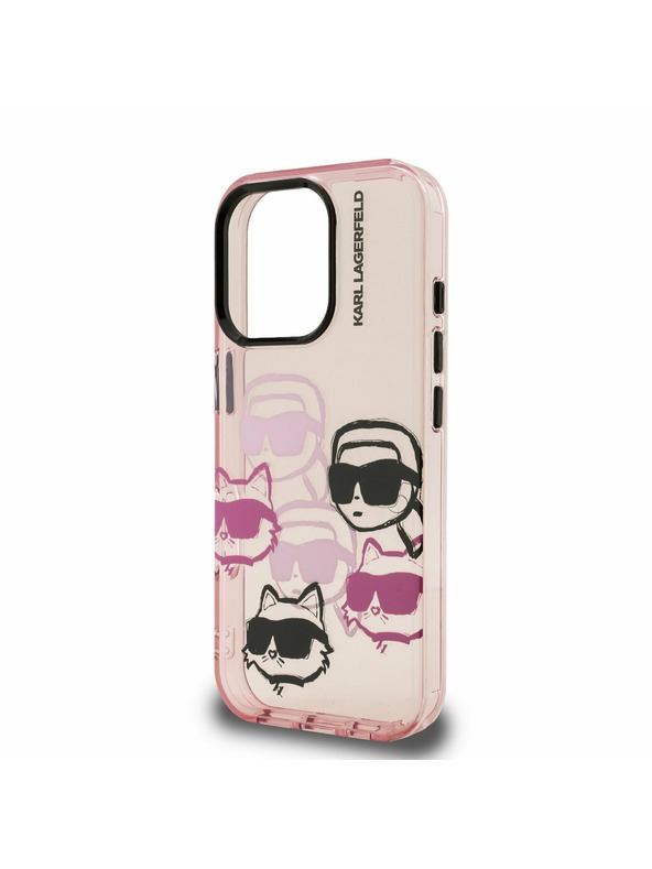 Karl Lagerfeld Karl Lagerfeld IML Multi K&CH Heads Hátlap iPhone 16 Pro Max Pink
