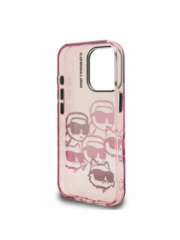 Karl Lagerfeld Karl Lagerfeld IML Multi K&CH Heads Hátlap iPhone 16 Pro Max Pink