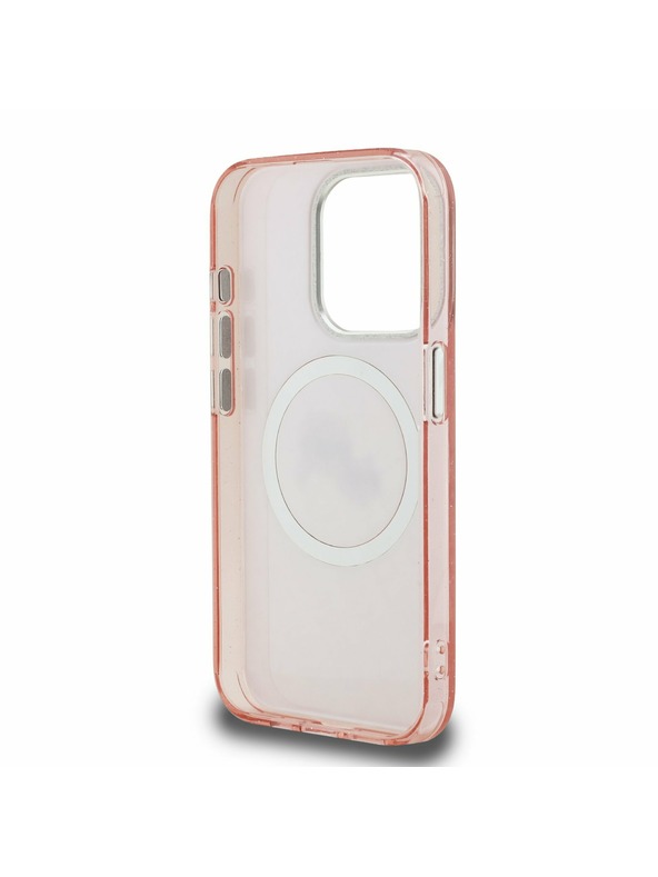 Karl Lagerfeld Karl Lagerfeld IML K&CH Heads Ismétlődő Logo MagSafe Hátlap iPhone 15 Pro Pink