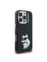 Karl Lagerfeld Karl Lagerfeld IML Aquarelle Choupette Hátlap iPhone 16 Pro Fekete