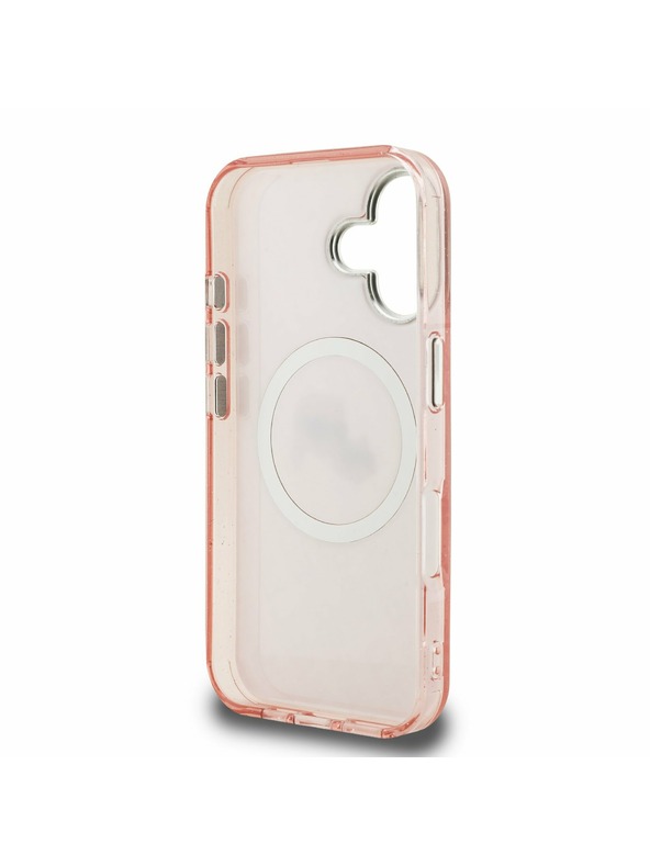 Karl Lagerfeld Karl Lagerfeld IML K&CH Heads Ismétlődő Logo MagSafe Hátlap iPhone 16 Pink