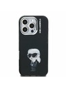 Karl Lagerfeld Karl Lagerfeld IML Aquarelle Karl Hátlap iPhone 16 Pro Fekete