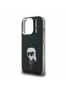 Karl Lagerfeld Karl Lagerfeld IML Akvarell Karl Hátlap iPhone 15 Pro-hoz Fekete