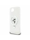 Karl Lagerfeld Karl Lagerfeld Gyűrűs Tartó Karl és Choupette MagSafe Hátlap iPhone 16e-hez Fehér