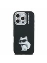 Karl Lagerfeld Karl Lagerfeld IML Akvarell Choupette Hátlap iPhone 16 Pro Max-hoz Fekete