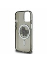Karl Lagerfeld Karl Lagerfeld IML Csillogó Karl és Choupette Vázlat MagSafe Hátlap iPhone 15-höz Fekete