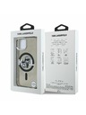 Karl Lagerfeld Karl Lagerfeld IML Csillogó Karl és Choupette Vázlat MagSafe Hátlap iPhone 15-höz Fekete