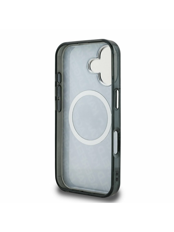 Karl Lagerfeld Karl Lagerfeld IML K&CH Heads Ismétlődő Logó MagSafe Hátlap iPhone 16-hoz Fekete