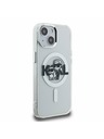 Karl Lagerfeld Karl Lagerfeld IML Glitter Karl and Choupette Sketch MagSafe Hátlap iPhone 15-höz Transparent