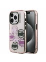 Karl Lagerfeld Karl Lagerfeld IML Multi K&CH Heads Hátlap iPhone 15 Pro-hoz Pink
