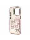 Karl Lagerfeld Karl Lagerfeld IML Multi K&CH Heads Hátlap iPhone 15 Pro-hoz Pink