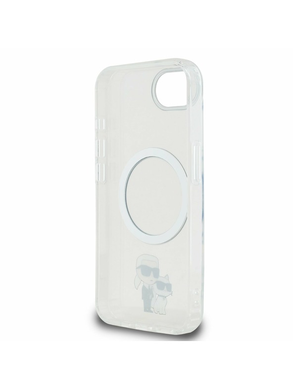 Karl Lagerfeld Karl Lagerfeld IML Karl and Choupette MagSafe Hátlap iPhone 16e-hez Transparent