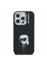 Karl Lagerfeld Karl Lagerfeld IML Aquarelle Karl Hátlap iPhone 15 Pro Max-hoz Black