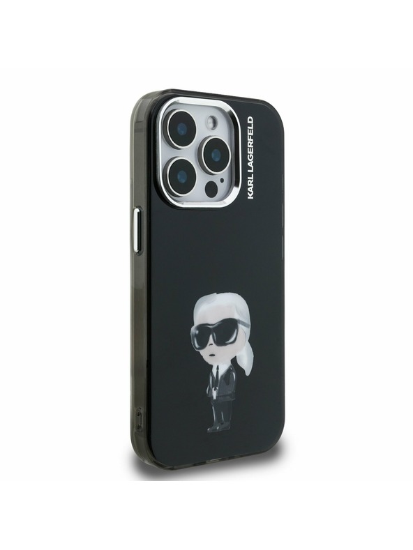 Karl Lagerfeld Karl Lagerfeld IML Aquarelle Karl Hátlap iPhone 15 Pro Max-hoz Black