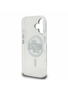 Karl Lagerfeld Karl Lagerfeld IML Glitter Karl and Choupette Sketch MagSafe Hátlap iPhone 16-hoz Transparent