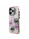 Karl Lagerfeld Karl Lagerfeld IML Multi K&CH Heads Hátlap iPhone 15 Pro Max-hoz Pink