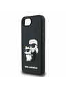 Karl Lagerfeld Karl Lagerfeld 3D Gumi Karl and Choupette Hátlap iPhone 16e-hez Black