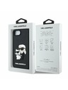 Karl Lagerfeld Karl Lagerfeld 3D Gumi Karl and Choupette Hátlap iPhone 16e-hez Black