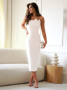 Edoti IDA midi ruha - ecru