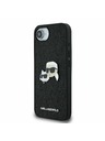 Karl Lagerfeld Karl Lagerfeld Fixed Glitter Metal K&CH Hátlap iPhone 16e - Fekete