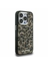 Karl Lagerfeld Karl Lagerfeld IML Leopard MagSafe Hátlap iPhone 15 Pro Max - Barna