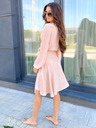 Edoti Elegáns BIANCA mini ruha - púderrózsaszín