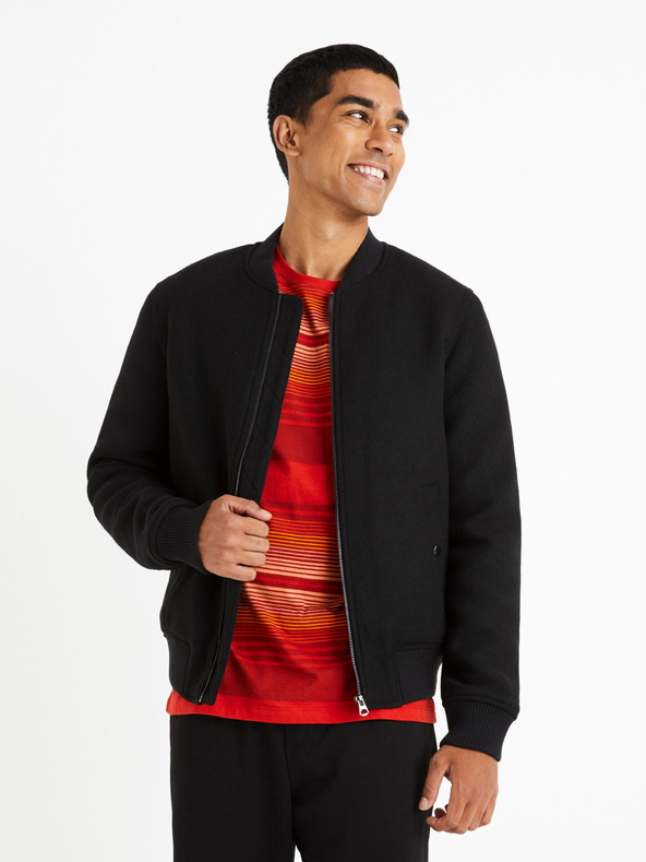 Celio Fekete férfi bomber Celio Cubeauty