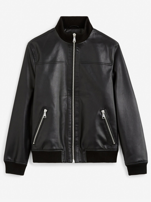 Celio Fekete férfi bőrdzseki Celio Gumati