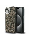 Karl Lagerfeld Karl Lagerfeld IML Leopard MagSafe Hátlap iPhone 15-höz Brown