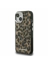Karl Lagerfeld Karl Lagerfeld IML Leopard MagSafe Hátlap iPhone 15-höz Brown